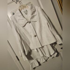 Elegant White Skirt Set